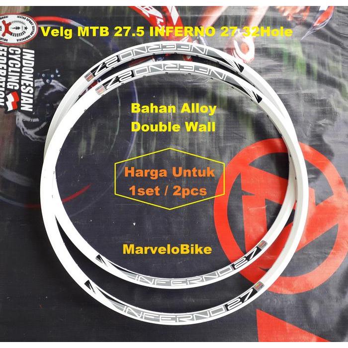 RIMS VELG SEPEDA MTB 27.5 INFERNO 27 SUNRINGLE 32HOLE DOUBLE WALL
