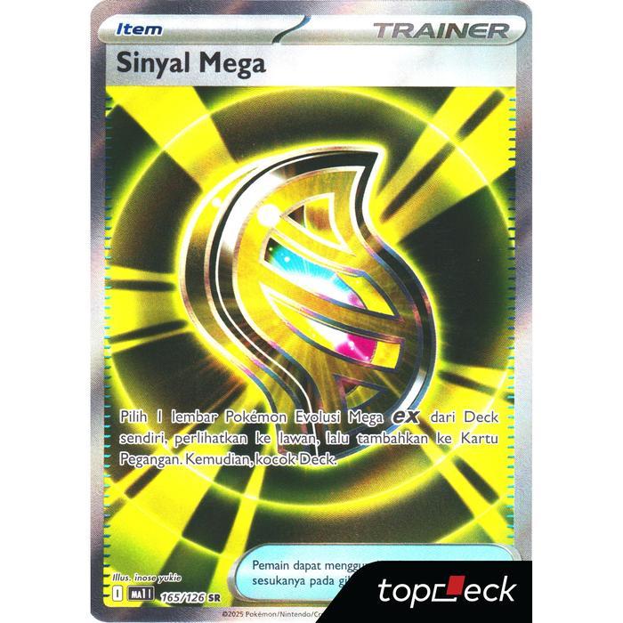 Sinyal Mega (Sr) - 165/126 - Evolusi Mega (Ma1) - Pokemon Tcg Indonesia