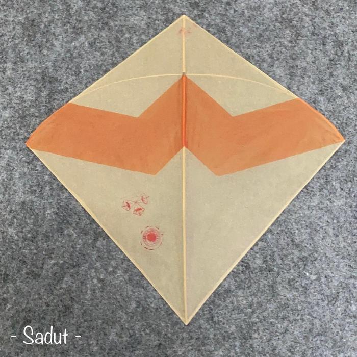 Layangan Sadut kertas coklat