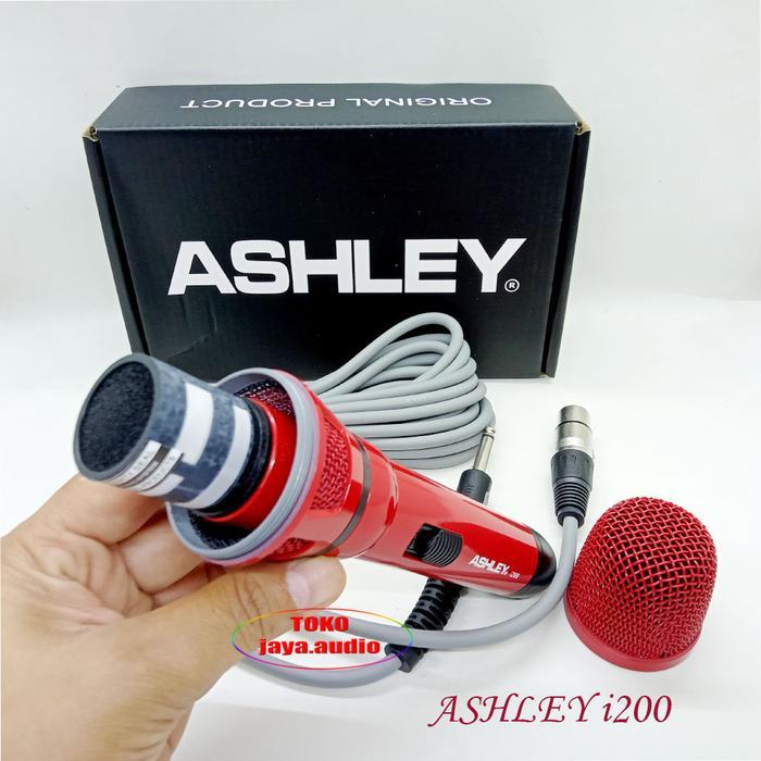 Mik Kabel Ashley I200 Mic Kabel Panjang Mikrofon Kabel Ashley Mik Vokal Suara Jernih Ready