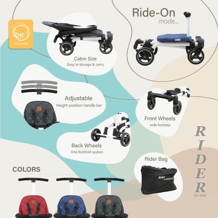 Babyelle Convertible Rider / Stroller bayi