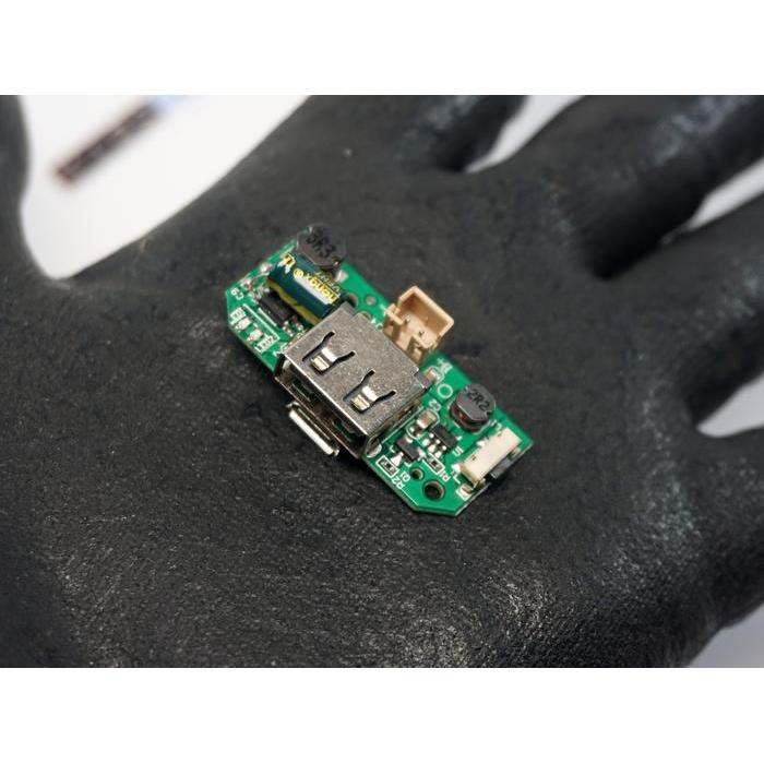 mini Power bank PWM Dimmer Kipas LED 3.7V Step up 5V 7V 9V Micro Usb