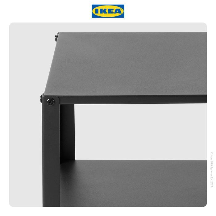 IKEA KNARREVIK Meja Samping Tempat Tidur Bahan Baja 42x34 cm Furniture