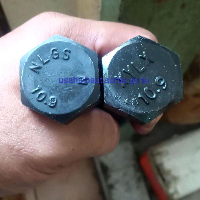 BAUT MUR BAJA DRAT HALUS 10.9 M 12X1,5X105 HT HALF DRAT KUNCI 19