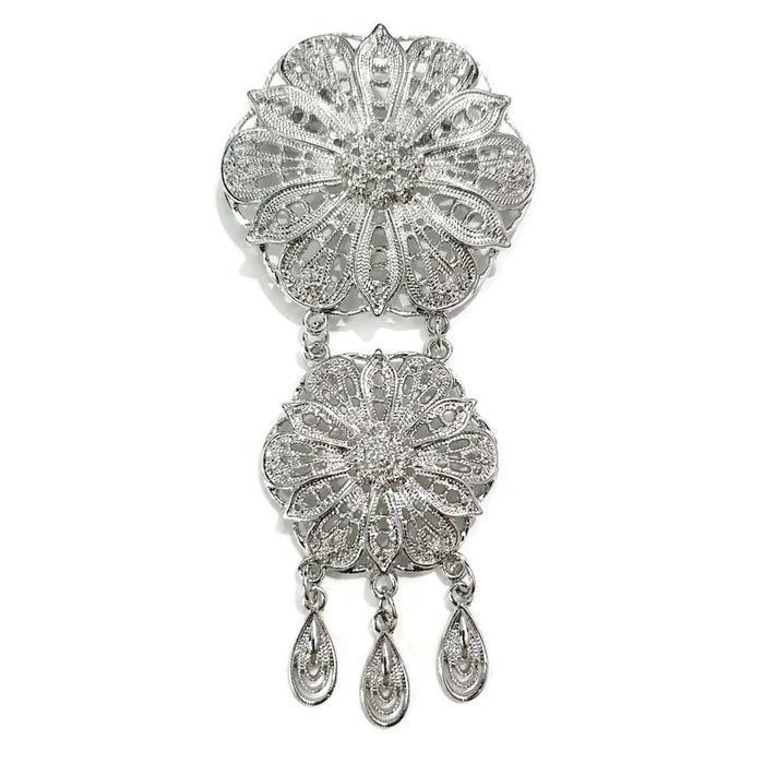 Bros Etnik Kebaya KutuBaru 2 Susun Cantik/Bros Aksesoris wanita/Bros Pesta Penganten Clips Souvenir