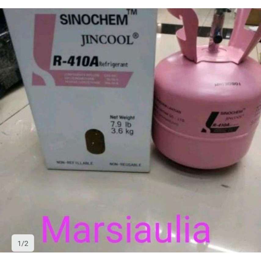 Freon R410a 3.6kg Tabung Kecil R410 3.6kg freon AC 410A Jincool Freon r410..luar jawa barat harap