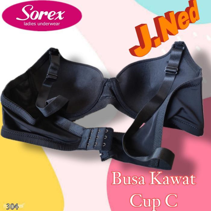 havr- J304 Sorex Bra Wanita Jumbo, Bh Wanita Dewasa Busa Tipis Ada Kawat Cup C Tiga Pengait