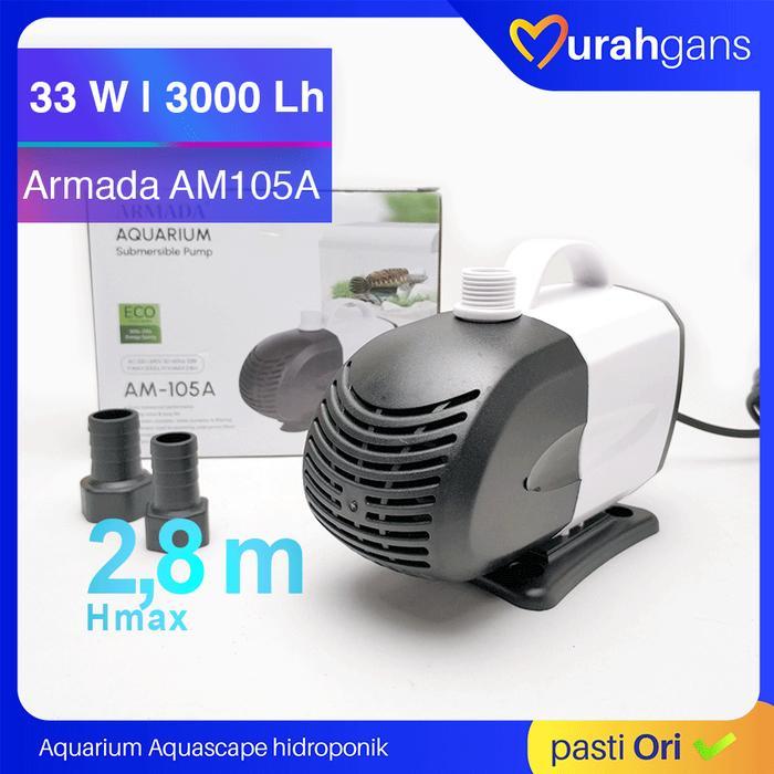 Ready- Armada Am 105 Pompa Aquarium Kolam Koi 3000 Lh -Gratisongkir