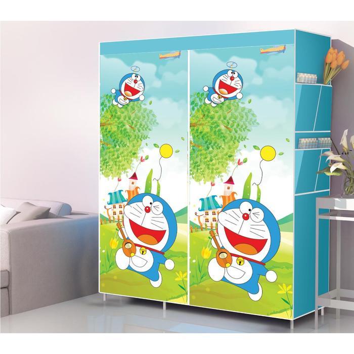 Lemari Pakain Baju 105 Rak Gantung Baju Lemari Portable Karakter