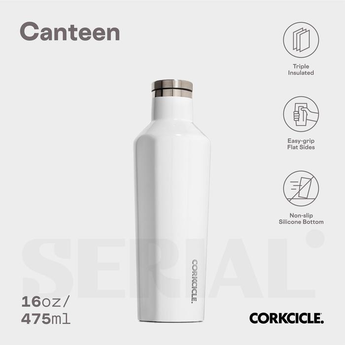 CORKCICLE Canteen 16oz - Classic White