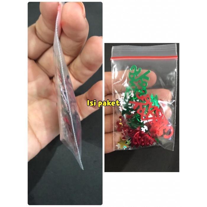 monggo] Christmas Sprinkle Dekorasi Natal Winter Decoration Santa Star