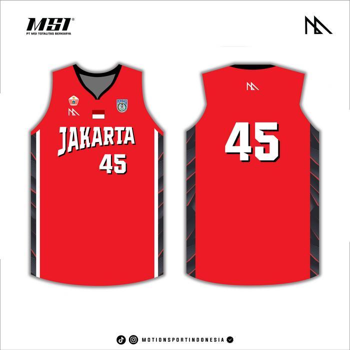 Jersey Basket MSI - PON DKI JAKARTA 2024 RED