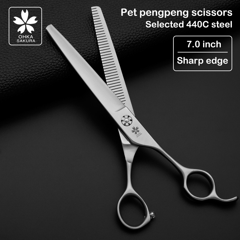 Pet Grooming Scissors Thinning Scissors Professional Open Type Comprehensive Touch Scissors Teddy Gr