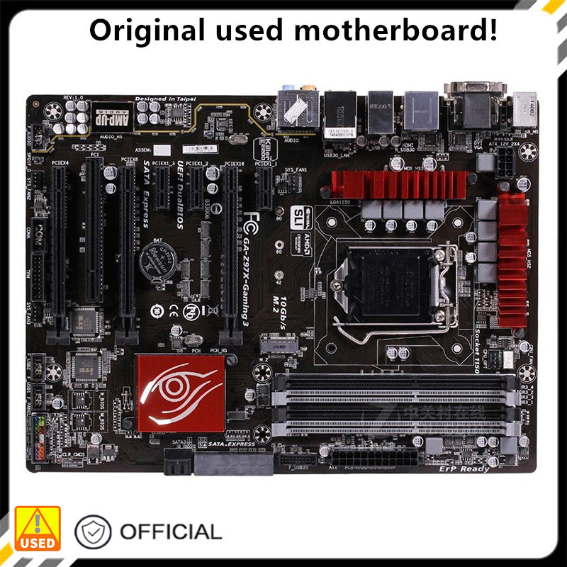 For GA-Z97X-Gaming 3 Z97X-Gaming Desktop Motherboard Z97 LGA 1150 For Core i7 i5 i3 DDR3 SATA3 USB3.