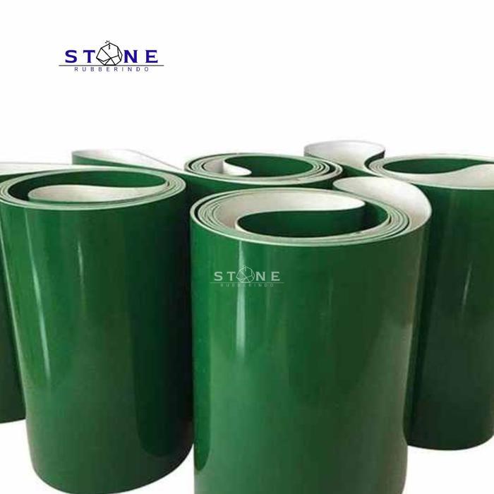 Conveyor Belt PVC Hijau 2mm ukuran 500mm x 10.100mm Endless