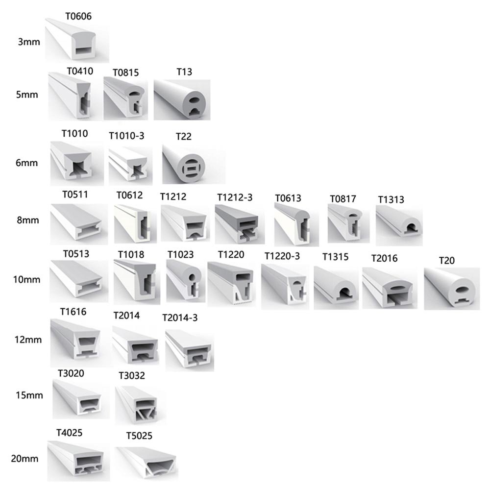 Ws2811 Ws2812B Sk6812 Led Neon Rope Tube Ip67 Waterproof Silica Gel Flexible Strip Light Soft Lamp