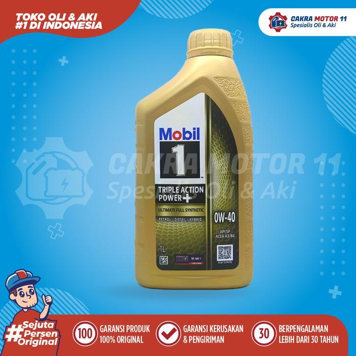 MOBIL 1 TRIPLE ACTION POWER PLUS 0W40 SP 1LT