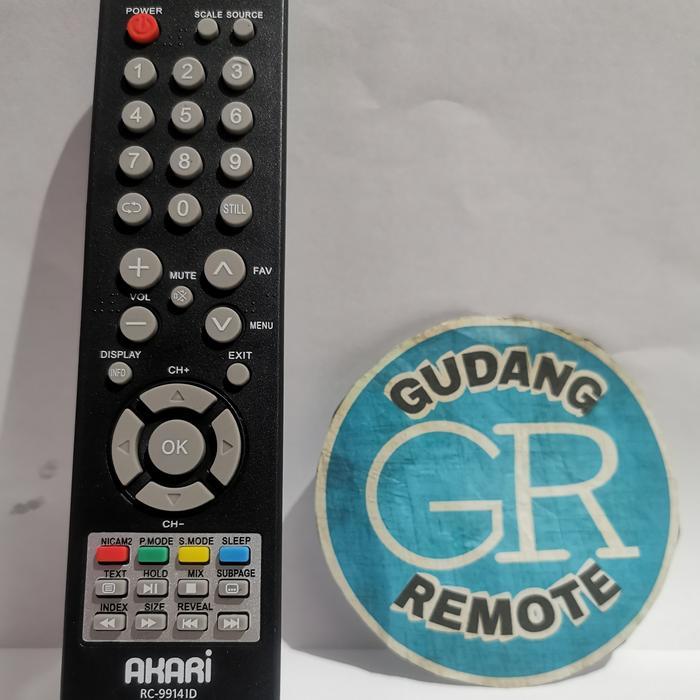 New Remot Remote TV Akari Original asli