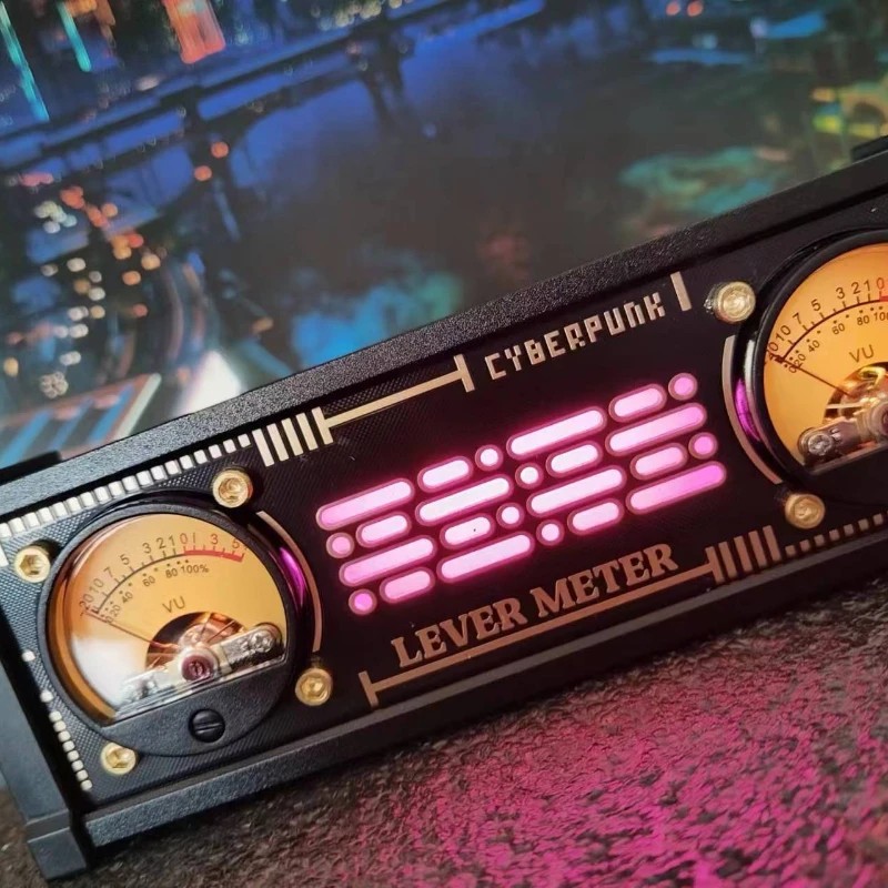 Desktop Decoration Technology Level Pickup Meter Rgb Pickup Lamp Vu Meter Head With Backlight
