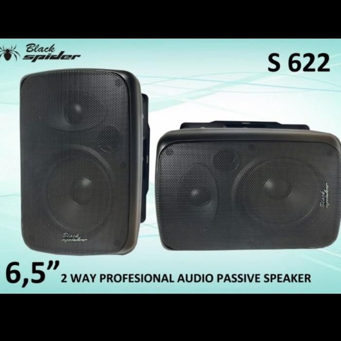 SPEAKER PASIF BLACK SPIDER S 622 6.5 INCH SEPASANG BLACKSPIDER S622
