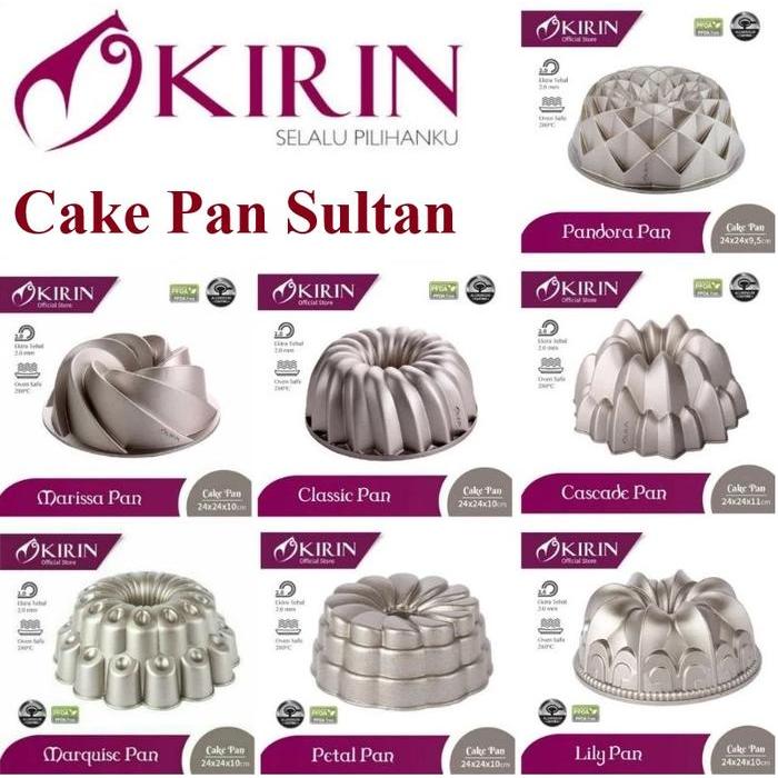 Kirin Cakepan Loyang Sultan Premium Cetakan Kue Agar , Dijamin Original  *