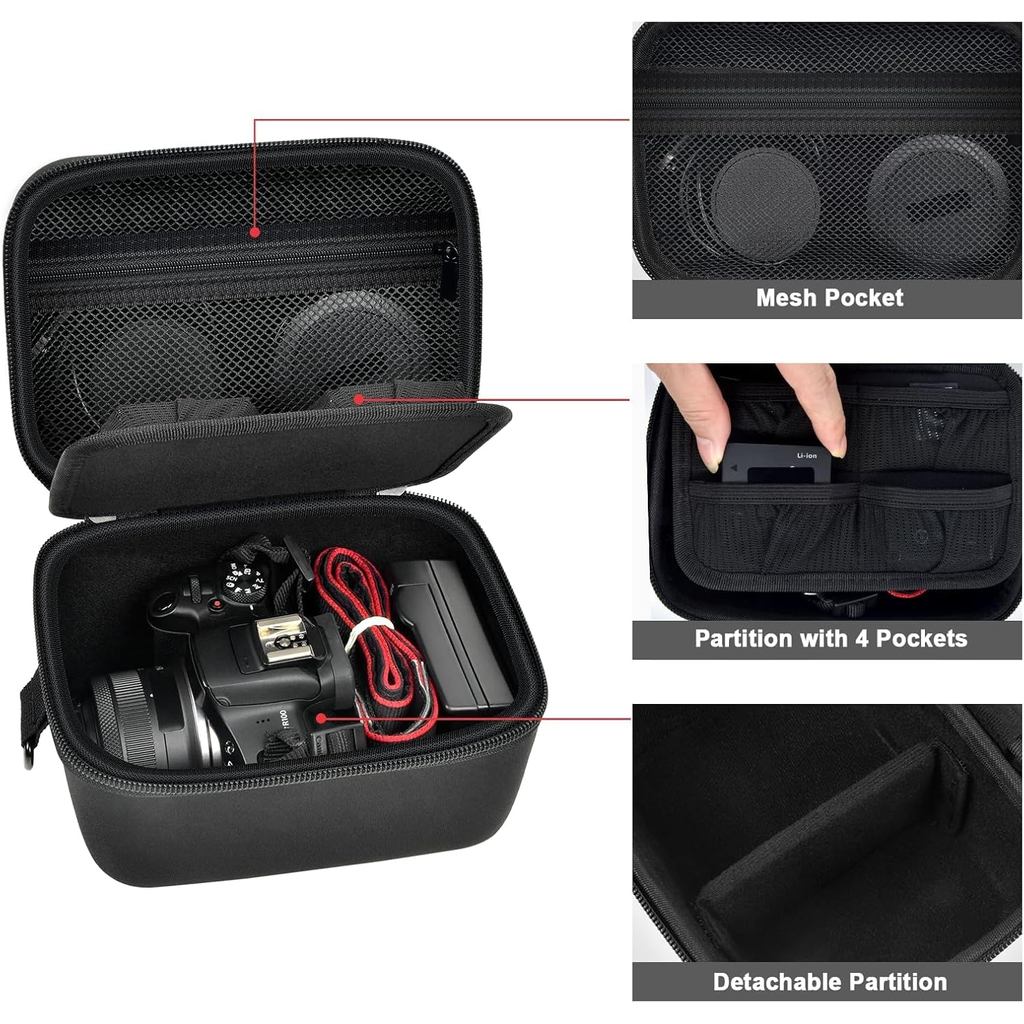 Ca Storage Case Compatible For Canon Eos R100 R50 Mirrorless Ca With Lenses Kit (Box Only)