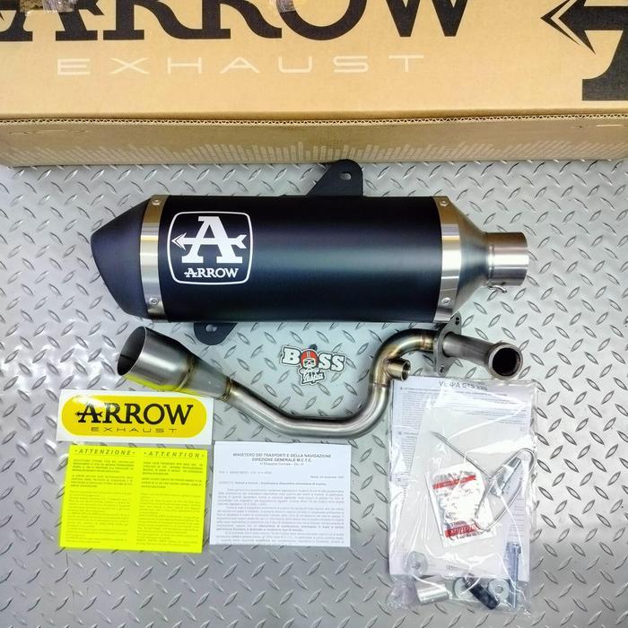 Knalpot Arrow New Fullsystem Vespa Gts 150 Iget