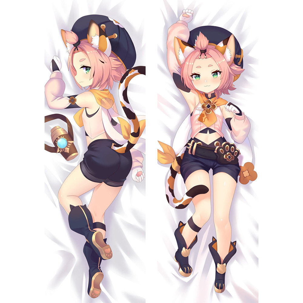 Genshin Impact Diona Dakimakura Double-sided Printed Hugging Body Pillow Case Otaku Bedding Pillow