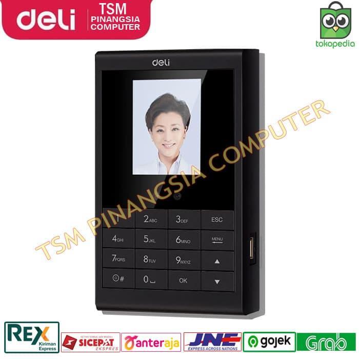 DELI E3764 MESIN ABSENSI WAJAH - FINGERPRIT - FINGER PRINT