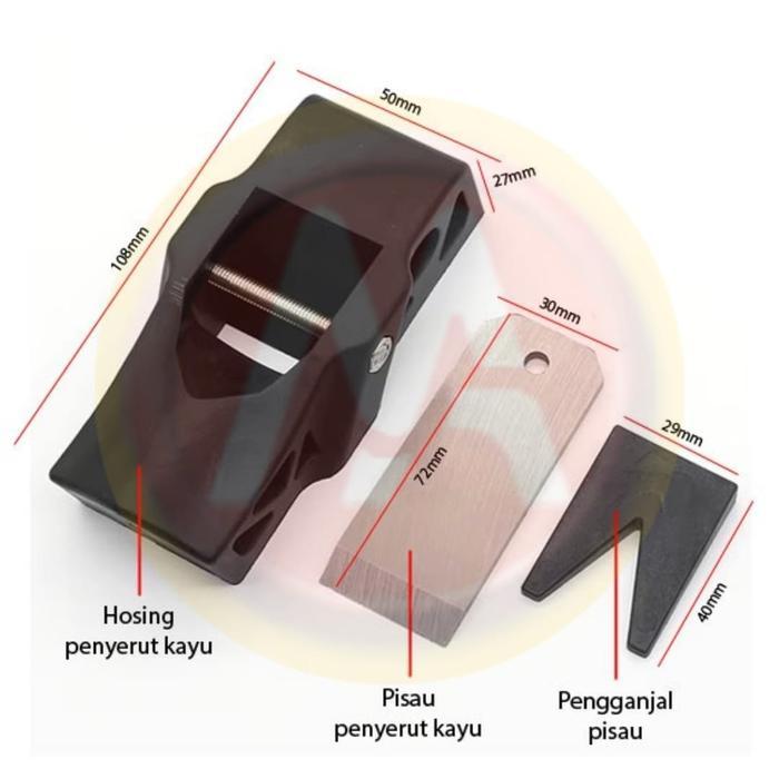 sge9- Alat Serut Kayu Mini Bodi Plastik / Penyerut Papan Kayu / Serutan Kayu Pertukangan