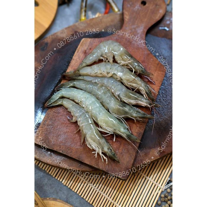 Udang Vaname SEGAR size 70-80ekor/kg @500gr per pack Premium