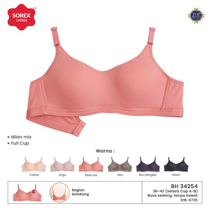 f79e- Sorex Bra Busa Sedang Tanpa Kawat Kait 2 Full Cup Setara Cup A-B Harian Bh 34254