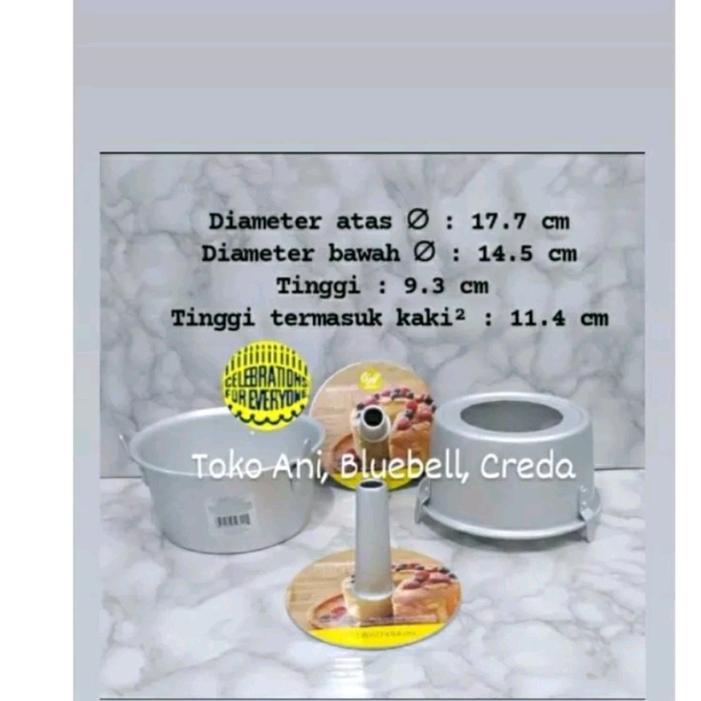 Ready Wilton Aluminum Anggel Food Pan / Loyang Chiffon Cake 7 Inch H 4.5 Inch , 17.7 Cm H 11.4 Cm