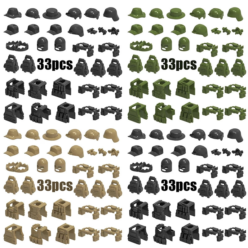 WW2 Military Weapon Soldier Figure  Accessories 98K AWM Sniper Gun Geely clothing bag shell clothing