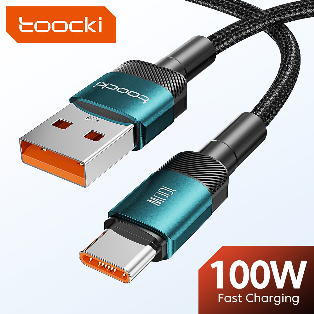 Toocki Usb Type C Cable 100W Fast Charging 6A Type C Cable For P30 P40 Realme Oneplus Data Wire