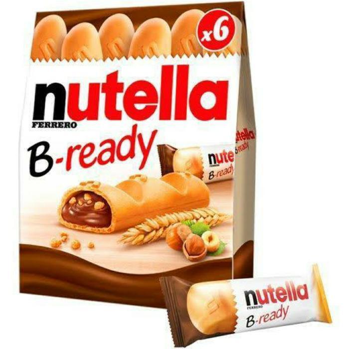 (ORIGINAL) HYA NUTELLA B-READY/NUTELLA BREADY/BISKUIT ISI NUTELLA COKLAT TERMURAH TERPOPULER
