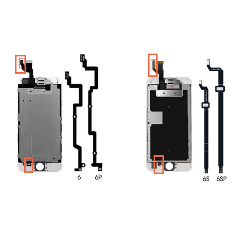 Original Home Touch ID Button Main Board Flex Cable Fibbon For iPhone 6 6S 7 6sp 8 Plus Motherboard 
