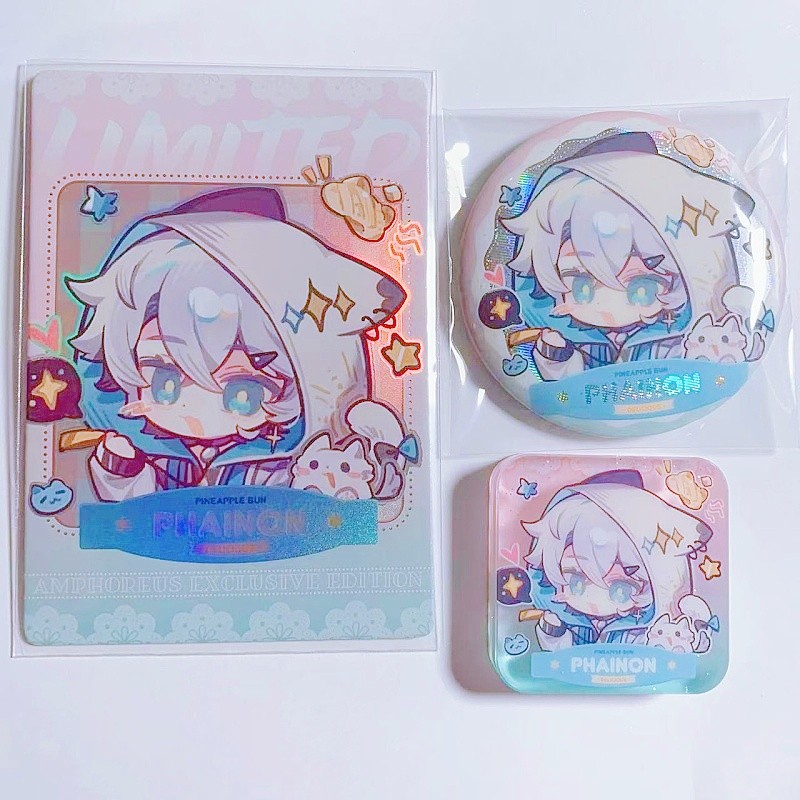 Anime Game Honkai: Star Rail Phainon Flash Card Badge Acrylic Mahjong Brick Limited Edition Collect