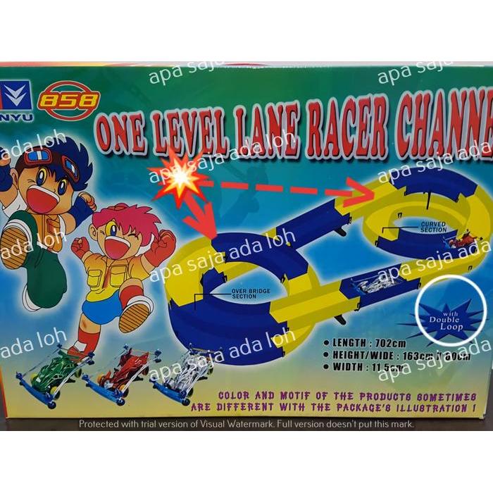 TRACK TAMIYA 1 JALUR 2 LOOP DOUBLE JALANAN JALAN TAMIYA MAINAN ANAK