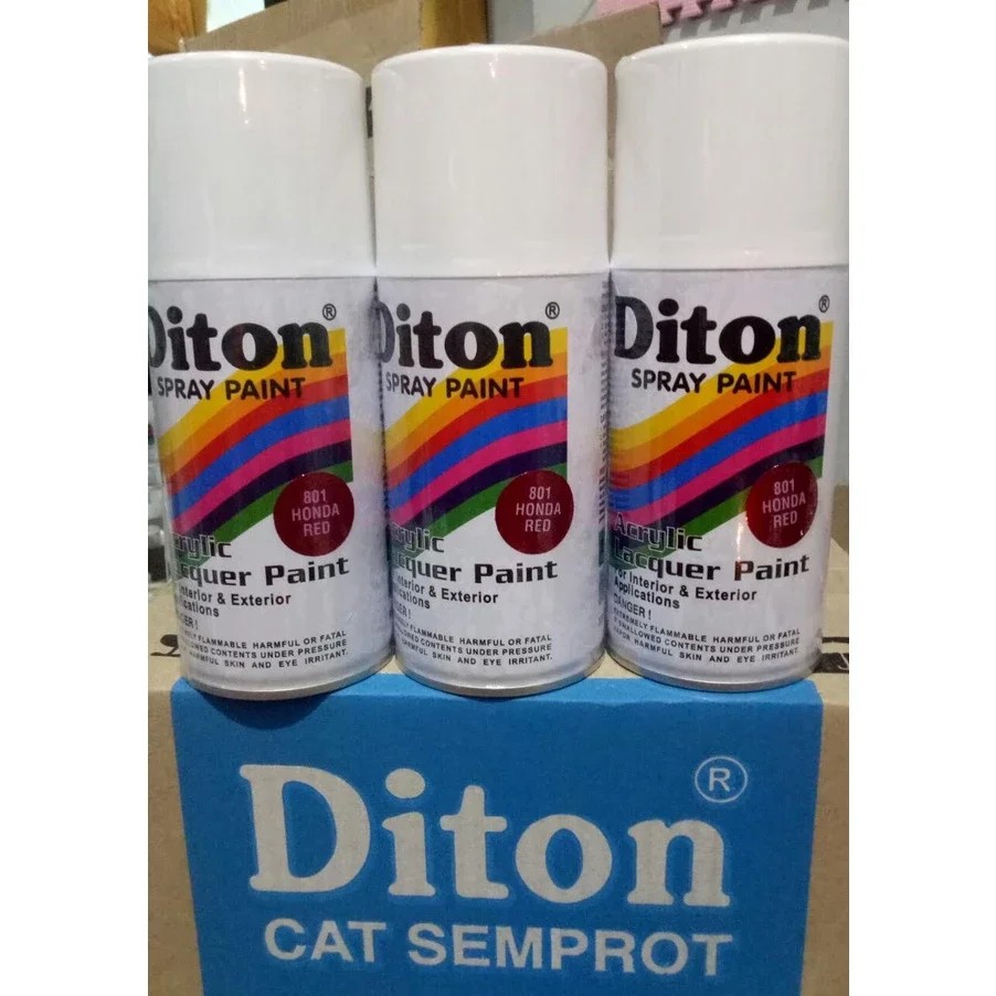 pilok diton cat semprot pilox pylox spray candy tone honda red 801