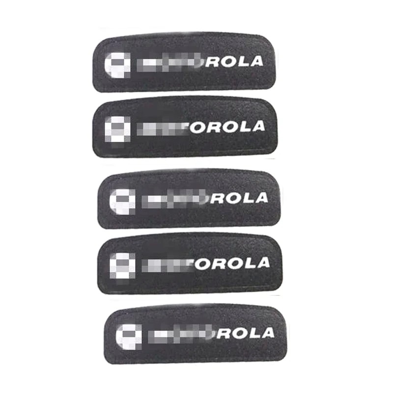5pcs New M Logo Front Cover Case Sticker for Motorola GP340 GP328 GP580 GP338 PRO5150 etc Radio