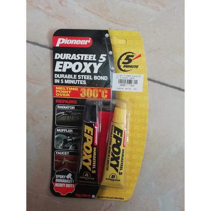 Lem Pioneer Durastel 5 Epoxy 35gr / Lem Besi Tahan Panas