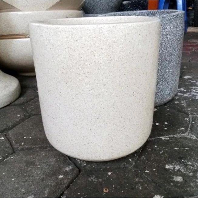 Gardening Mikha Pot Teraso Model Silinder Mini Diameter 30Cm