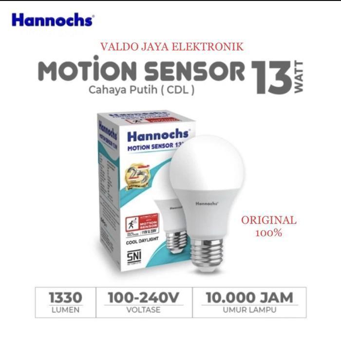 luxp- Hannochs Led Motion Sensor 13W Lampu Sensor Gerak Lampu Hannoch Sensor