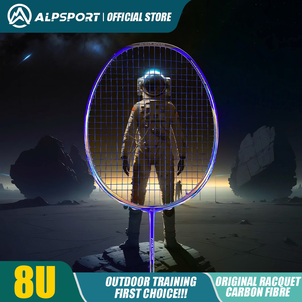 ALP BBQ3.0 8U Badminton Racket T800 Badminton Racket 62g Ultra-light G5 100% Carbon Fiber Imported