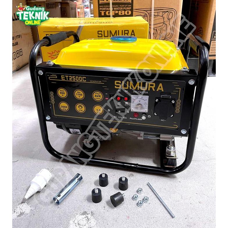 Genset 1100Watt SUMURA ET2500C / Genset Listrik 1100 Watt Power Generator Gasoline Genset Rumah 4Tak
