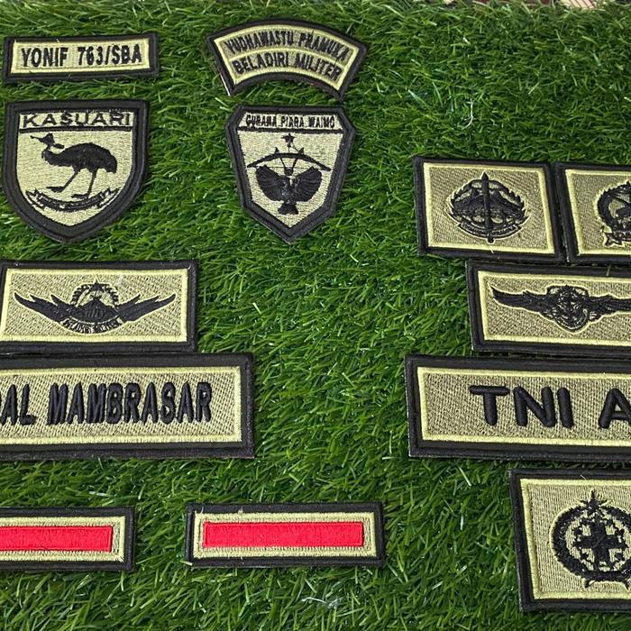 Papan Nama Pdl Terbaru Tni Ad Papan Nama Tni Ad Name Tag Bordir Tni