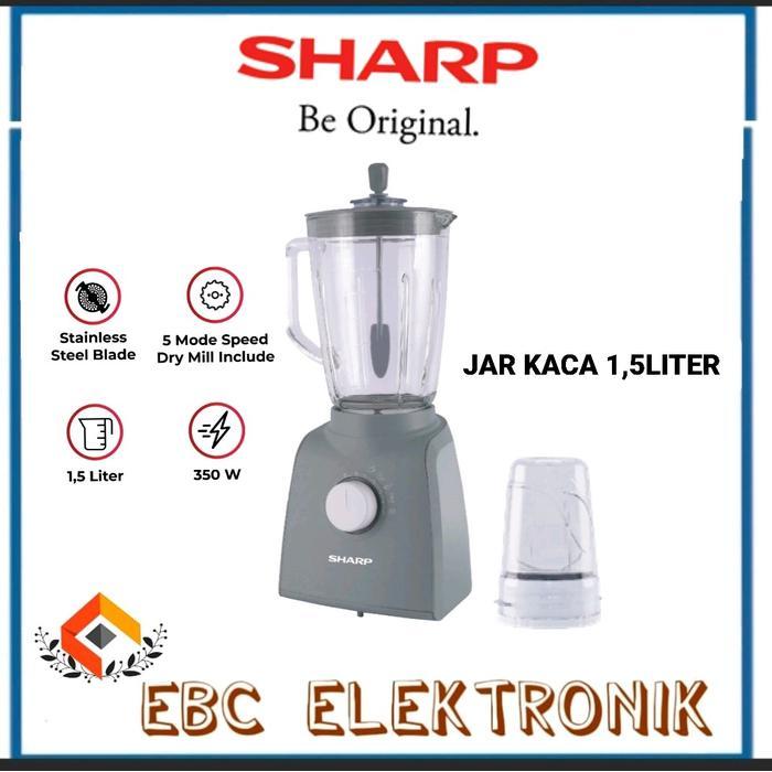 Sharp Blender Em151G/Gy Blender Kaca Sharp 1,5Liter