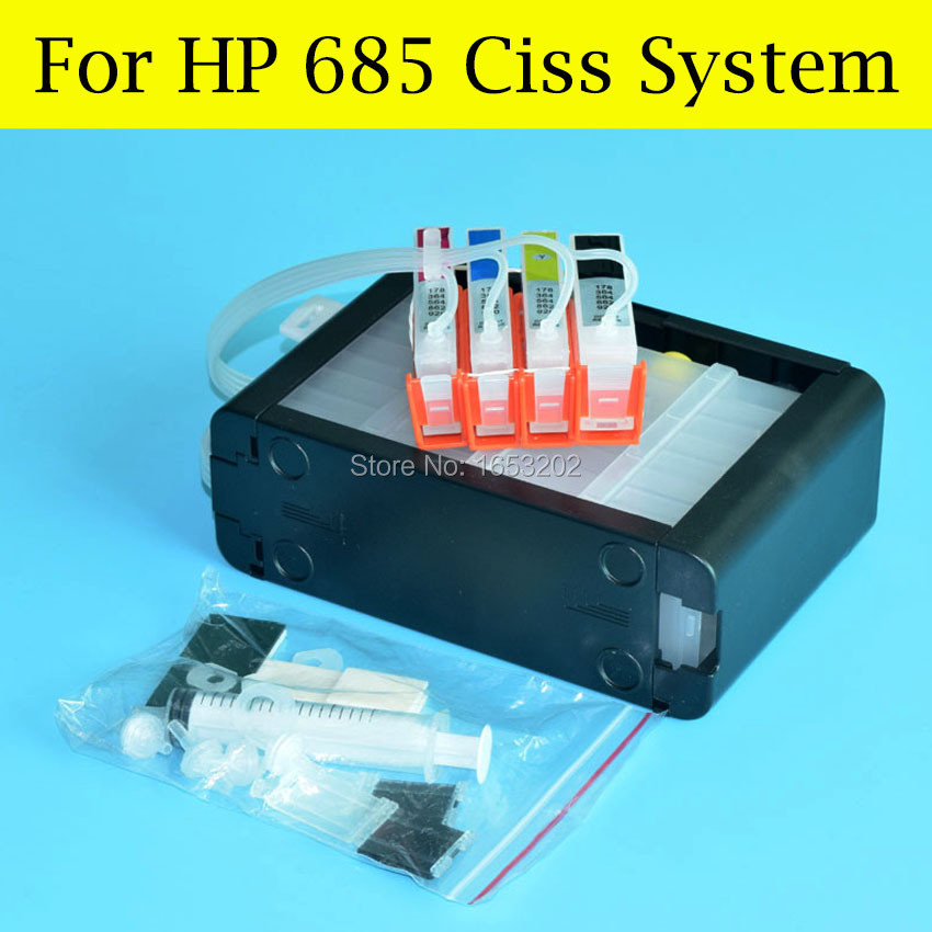 1 Set Ciss For HP 685 Continuous Ink Supply System For HP Deskjet 3525 5525 4615 4625 6525 Printer W