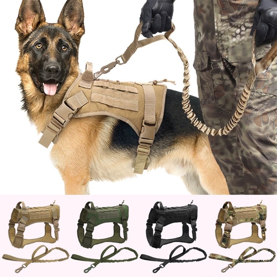 Tactical Dog Harness - Military-Grade K9 Vest, Adjustable Working Harness for Police & Adventure